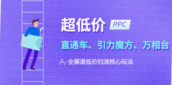 （5659期）2023超低价·ppc—“直通车、引力魔方、万相台”全渠道·低价扫流核心玩法-安索博客网