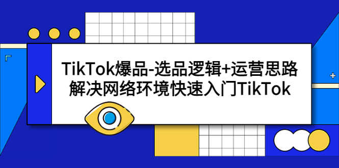 （5657期）TikTok爆品-选品逻辑+运营思路：解决网络环境快速入门TikTok-安索博客网