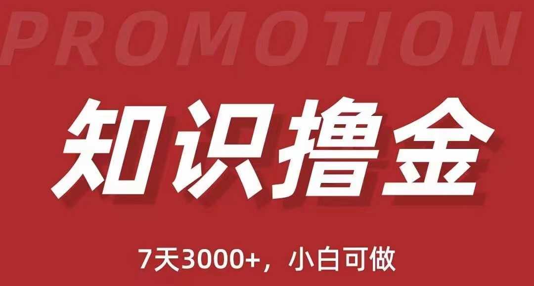 （5629期）抖音知识撸金项目：简单粗暴日入1000+执行力强当天见收益(教程+资料)-安索博客网