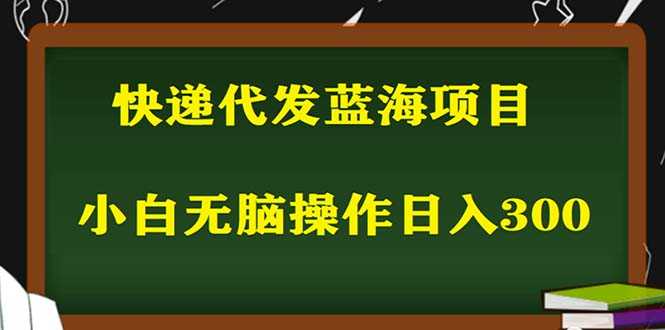 （5573期）2023最新蓝海快递代发项目，小白零成本照抄也能日入300+（附开户渠道）-安索博客网