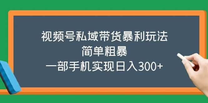 （5544期）视频号私域带货暴利玩法，简单粗暴，一部手机实现日入300+-安索博客网