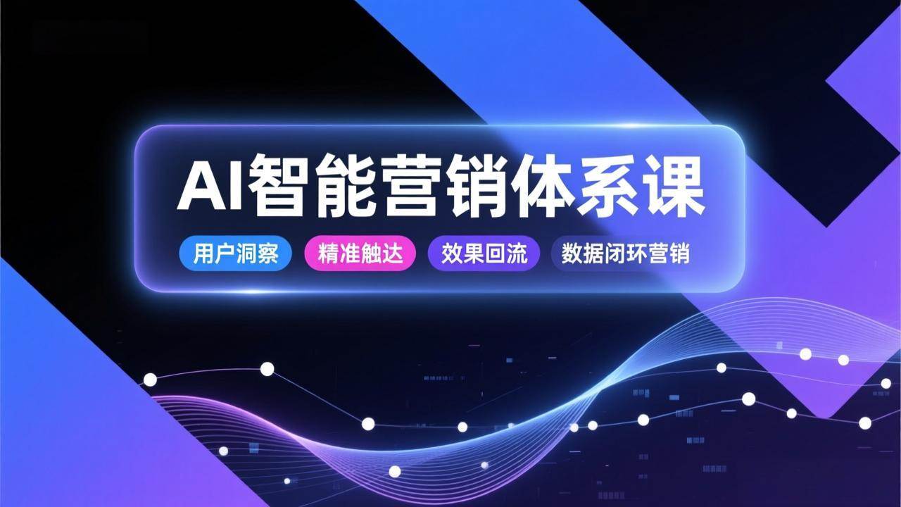 17042期）AI智能营销体系课：懂用户、准触达、看效果，让营销更高效、转化更给力-安索博客网