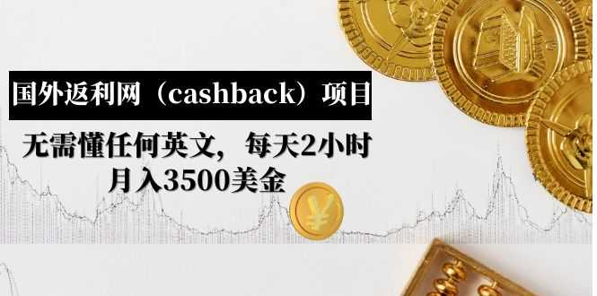 （4888期）国外返利网（cashback）项目：无需懂任何英文，每天2小时，月入3500美金-安索博客网