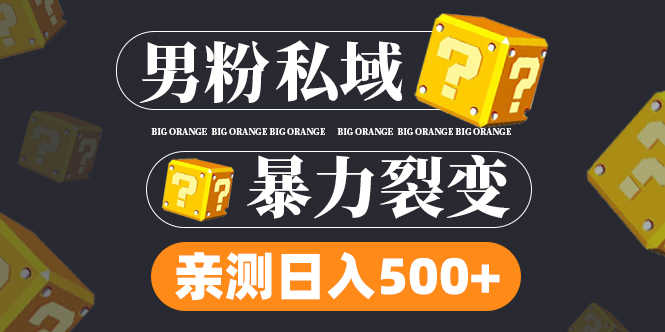 （4880期）男粉私域项目：亲测男粉裂变日入500+（视频教程）-安索博客网