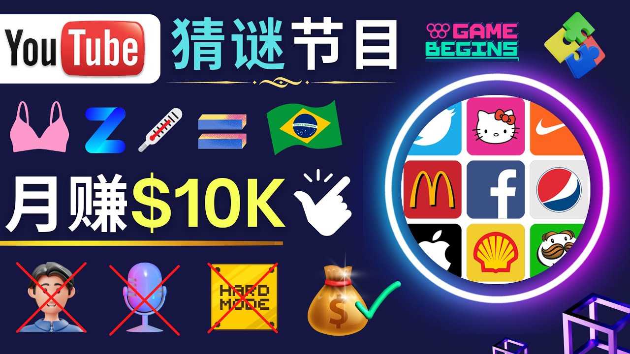 （4844期）适合新手的视频剪辑方法，搜集图片 制作猜谜游戏Youtube视频 月入过万美元-安索博客网