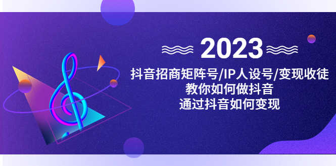 （4710期）抖音/招商/矩阵号＋IP人设/号+变现/收徒，教你如何做抖音，通过抖音赚钱-安索博客网