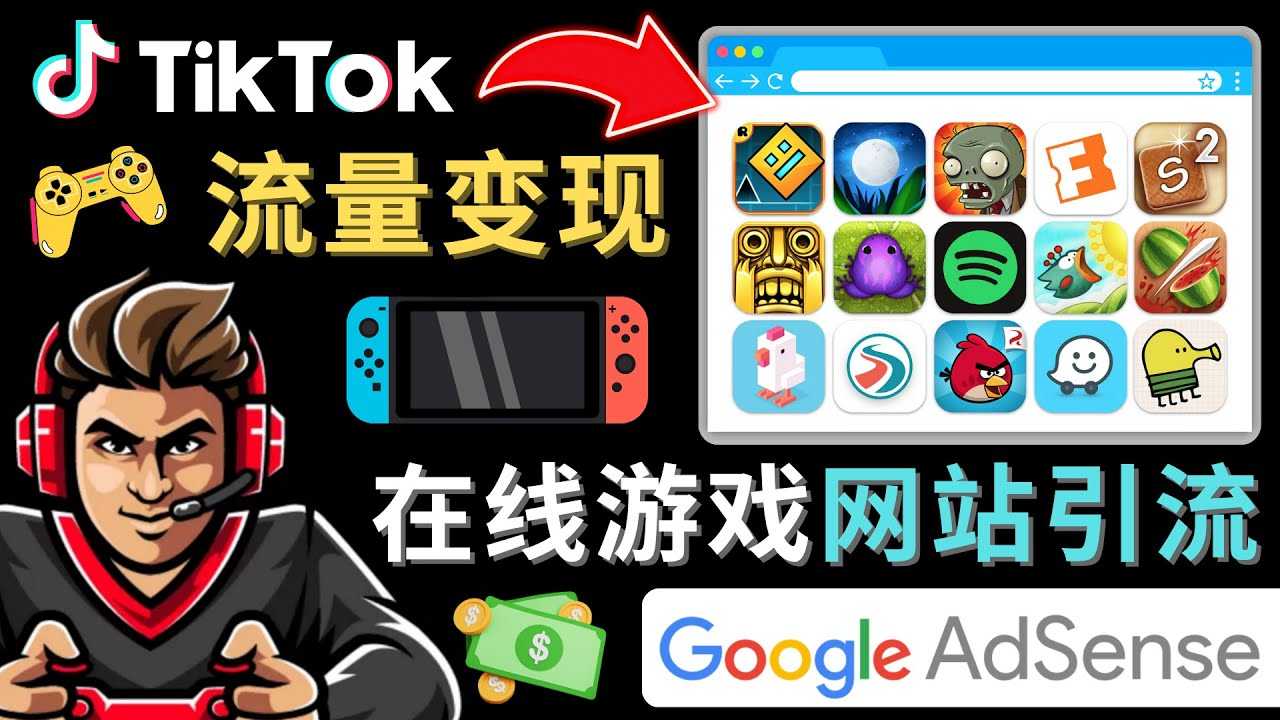 （4636期）Tiktok流量变现项目，只需3个步骤，快速开通一个赚钱的游戏类Tiktok账号-安索博客网