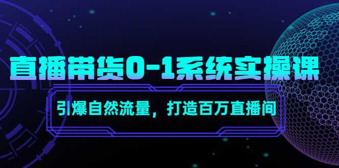 （4447期）直播带货0-1系统实操课，引爆自然流量，打造百万直播间！-安索博客网