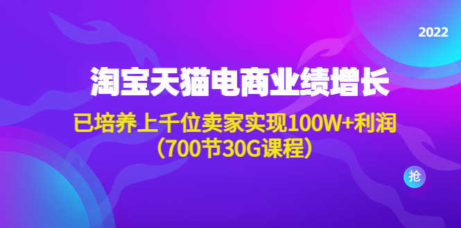 （4409期）淘系天猫电商业绩增长：已培养上千位卖家实现100W+利润（700节30G课程）-安索博客网