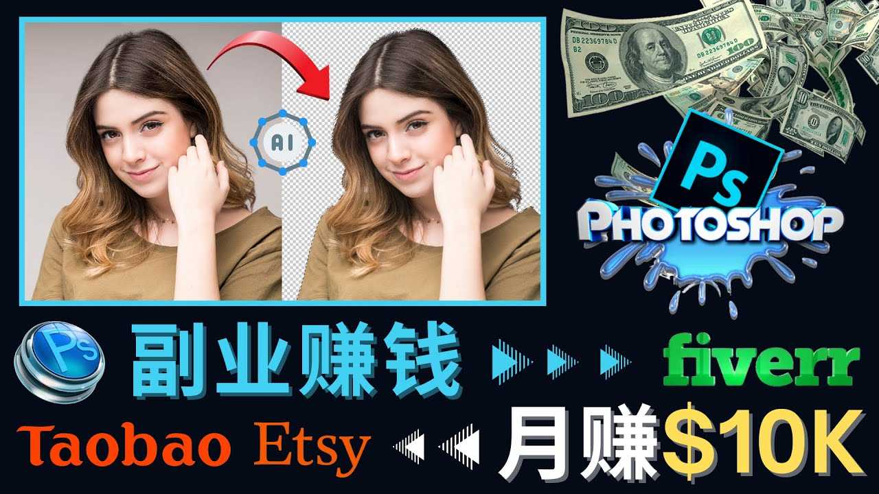 （4394期）掌握PS修图技能，月赚5000美元以上 – 利用Adobe Photoshop赚钱的3种途径-安索博客网