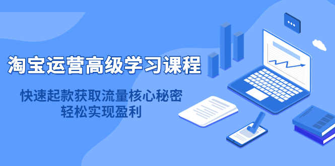 （4385期）淘宝运营高级学习课程：快速获取流量核心秘密，轻松实现盈利！-安索博客网