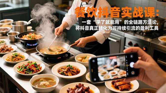 （16975期）餐饮抖音实战课：一套“学了就能上手”的全链路玩法，让抖音成为你持续引流的赚钱神器-安索博客网
