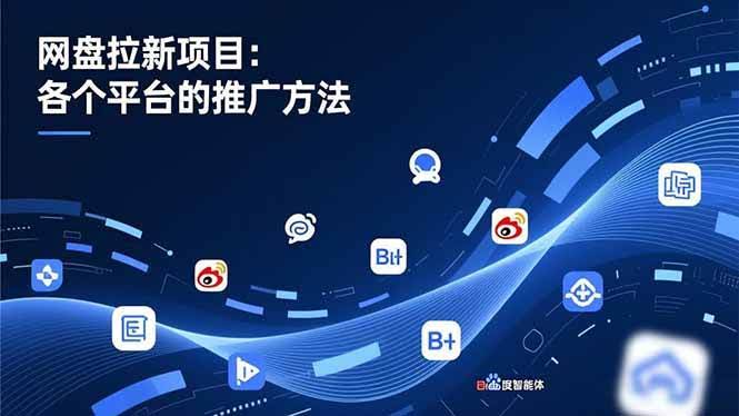 （16971期）网盘拉新项目：各平台推广方法，公众号、截留玩法、微博、B站、百度智能体-安索博客网