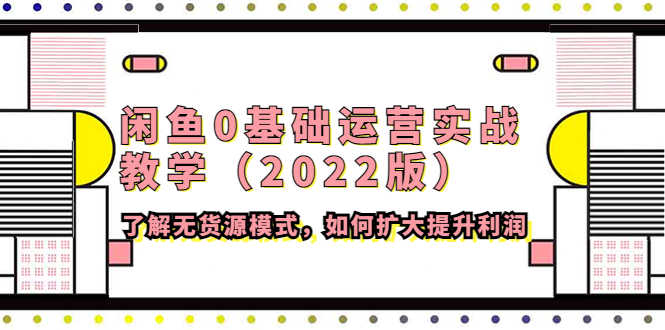 （4196期）闲鱼0基础运营实战教学（2022版）了解无货源模式，如何扩大提升利润-安索博客网