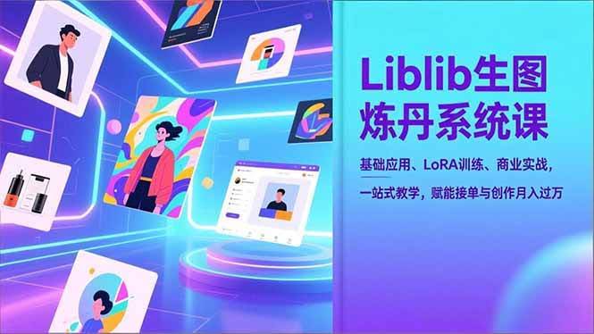（16949期）Liblib生图炼丹系统课，从入门到赚钱，一站式搞定，接单创作月入过万不是梦-安索博客网