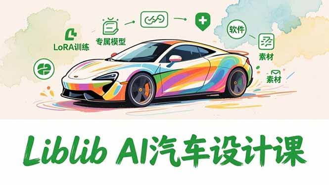 (16946期) 2025 Liblib AI汽车设计课，小白也能轻松上手-安索博客网