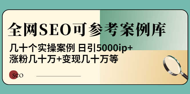 （3834期）《全网SEO可参考案例库》几十个实操案例 日引5000ip+涨粉百W+变现几十W等!-安索博客网