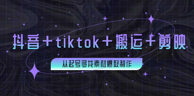 （3712期）百万粉丝博主·抖音+tiktok+搬运+剪映，从起号寻找素材爆款制作！-安索博客网