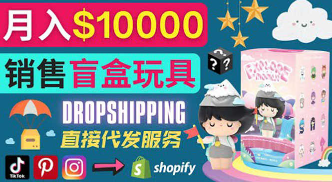 （3544期）Dropshipping+ Shopify推广玩具盲盒赚钱：每单利润率30%, 月赚1万美元以上-安索博客网