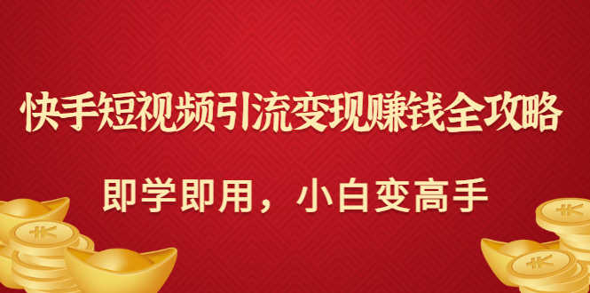 （3521期）快手短视频引流变现赚钱全攻略：即学即用，小白变高手-安索博客网