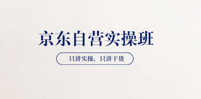 （3467期）【京东自营实操班】只讲实操，只讲干货（28小时课程-共2期）-安索博客网