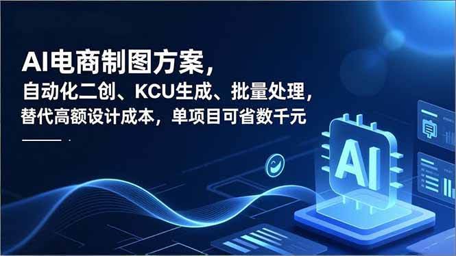 AI电商出图，自动化二创、SKU生成、批量搞定，省下高额设计费，一个项目能省好几千-安索博客网