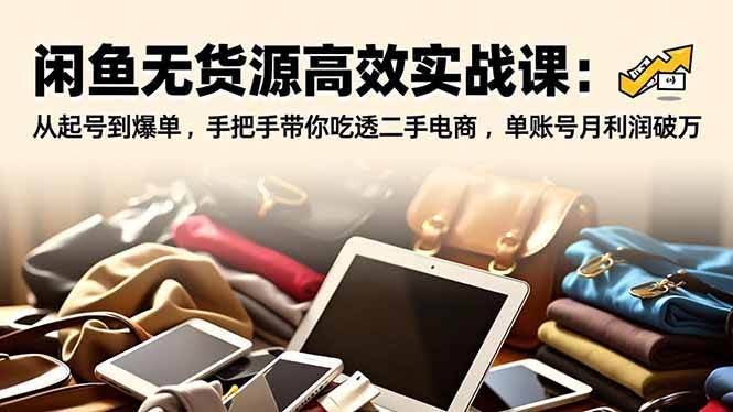 闲鱼无货源实战课，轻松上手月入过万-安索博客网