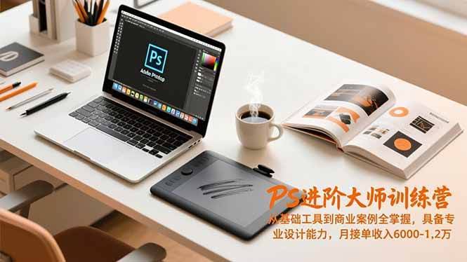 PS进阶大师训练营：从工具小白到商业接单，月入6000-1.2万不是梦-安索博客网