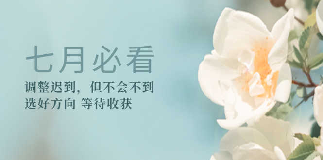 （3117期）某公众号付费文章《七月必看：调整迟到，但不会不到》选好方向 等待收获-安索博客网