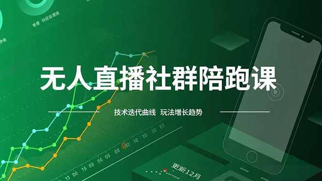 （16854期）无人直播社群陪跑课，技术更新、无人/半无人玩法共享、实时跟进最新红利（更新12月）-安索博客网