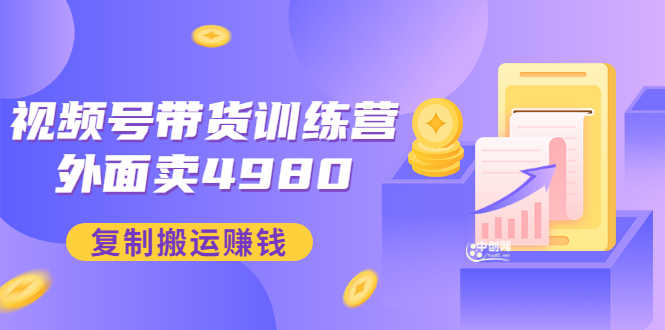 （2953期）外面卖4980【盗坤：视频号带货训练营】复制搬运赚钱（附电公商园文件）-安索博客网