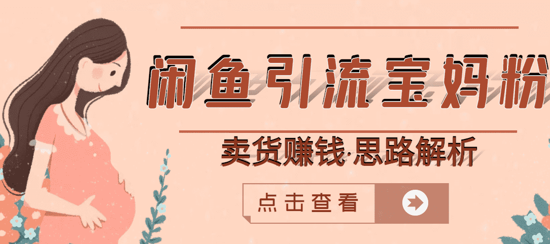 （2709期）闲鱼引流宝妈粉+卖货赚钱 一个月收益30000+（实操视频教程）-安索博客网