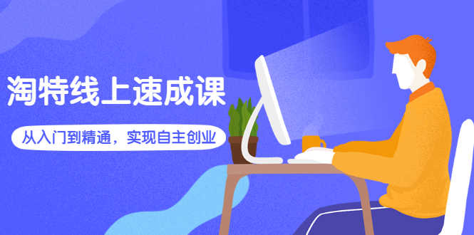 （2596期）淘特线上速成课：从入门到精通，实现自主创业-安索博客网