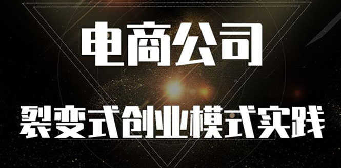 （2562期）《电商公司裂变式创业模式实践》开拓更多项目 赚更多的钱-安索博客网