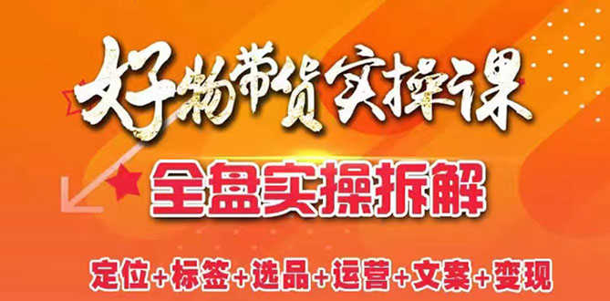 （2550期）抖音好物带货实操课：全盘拆解抖音好物带货号全套流程打法-安索博客网