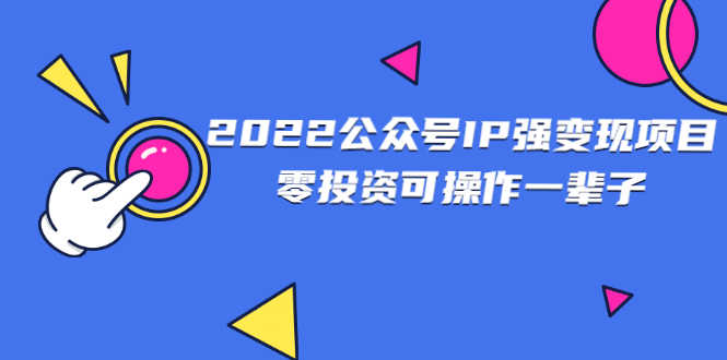 （2460期）2022公众号IP强变现项目，零投资可操作一辈子-安索博客网