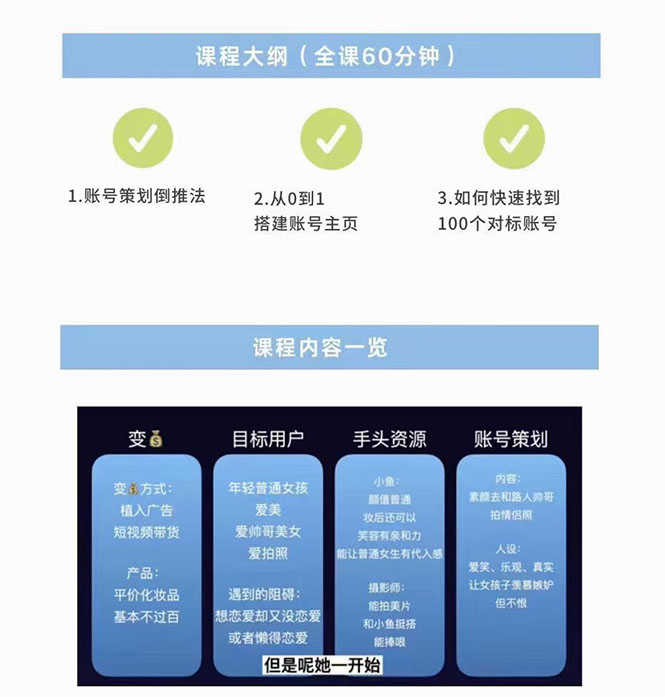 （2440期）干饭人伊伊：账号定位专题小课，60分钟高清视频课程-安索博客网