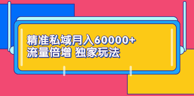 （2353期）精准私域月入60000+ 流量倍增 独家玩法（9节视频课）-安索博客网