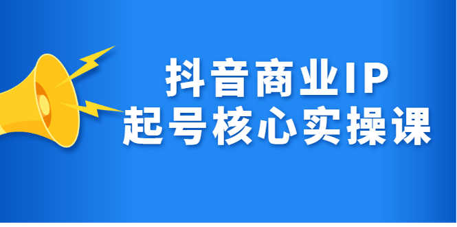 （2309期）抖音商业IP起号核心实操课，带你玩转算法，流量，内容，架构，变现-安索博客网