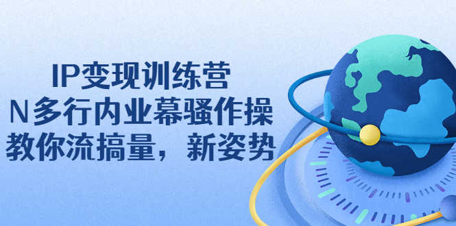 （2263期）IP变现训练营：N多行内业幕骚作操，教你流搞量，新姿势！-安索博客网