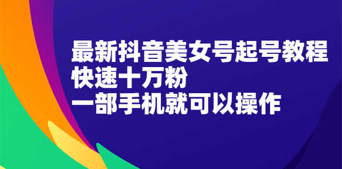 （2096期）最新抖音图文号起号教程，快速十万粉，一部手机就可以操作！-安索博客网