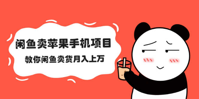（2040期）闲鱼卖苹果手机项目，教你闲鱼卖货月入上万-安索博客网