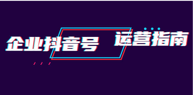 （1920期）企业抖音号运营指南：内容规划+运营策略+运营方法，快速掌握企业号运营-安索博客网