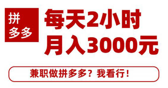 （1864期）搜外网·拼多多副业课程，每天2小时月入3000元 学习这门课程真的能赚钱-安索博客网