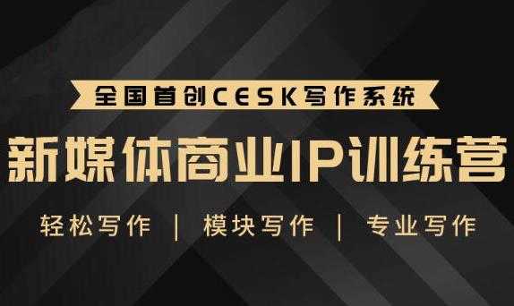 （1843期）新媒体商业IP训练营：轻松写作模块 零基础写作小白 系统学习写作-安索博客网