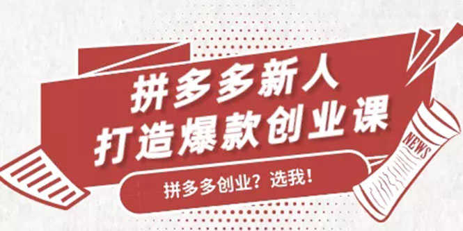 （1686期）拼多多新人打造爆款创业课：快速引流持续出单，适用于所有新人-安索博客网