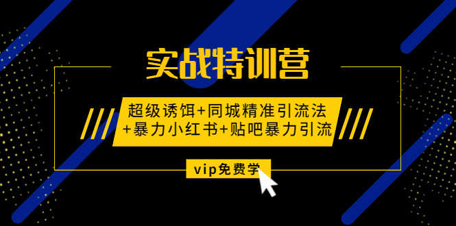 （1314期）实战特训营:超级诱饵+同城精准引流法+暴力小红书+贴吧暴力引流（视频课程）-安索博客网