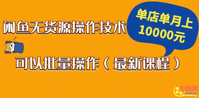 （1047期）闲鱼无货源操作技术，单店单月上10000元可以批量操作（最新课程）-安索博客网