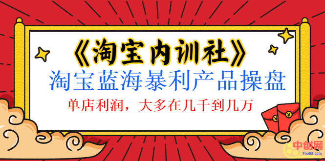 （1039期）《淘宝内训社》淘宝蓝海暴利产品操盘，单店利润，大多在几千到几万-安索博客网