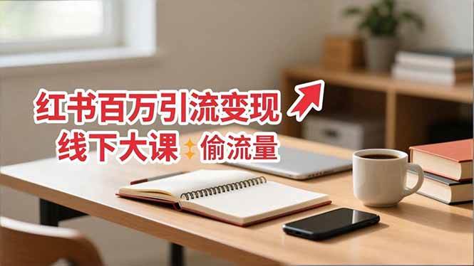 （16661期）小红书百万引流变现 – 11月线下大课：分享从0到百万的引流路径，手把手教偷流量、拿结果-安索博客网